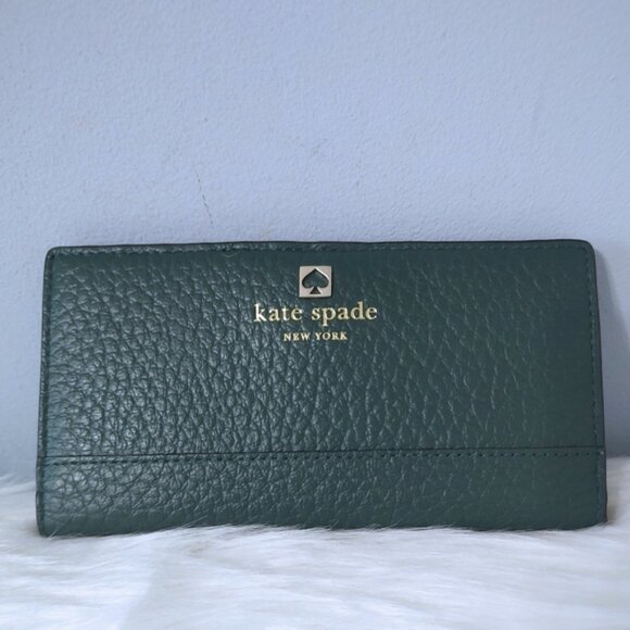 Kate Spade Madison slim bifold leather wallet EUC - Picture 1 of 7